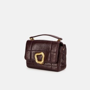 Bolsa De Hombro Songmont Mini Chocolate Burdeos | CHILE E9537