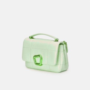 Bolsa De Hombro Songmont Small Chocolate Verde Menta | CHILE E1835