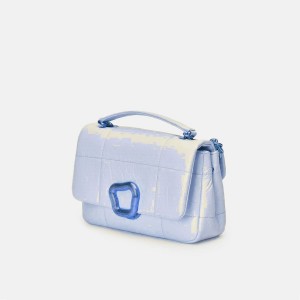 Bolsa De Hombro Songmont Small Chocolate Azules Claro | CHILE X2071