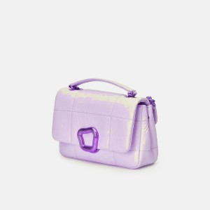 Bolsa De Hombro Songmont Small Chocolate Lavanda | CHILE B0269