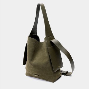 Bolso Tote Songmont Medium Drippy Verde Oscuro | CHILE R2809