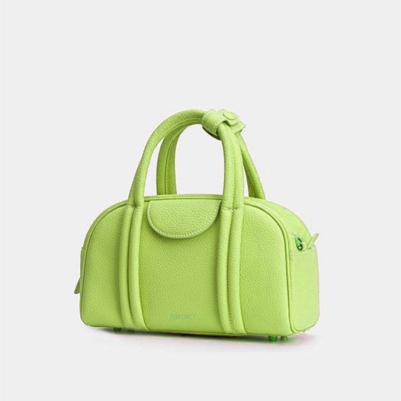 Bolsas Hombro Songmont Small Bowling Verde Claro | CHILE K0176