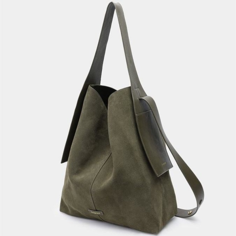 Bolso Tote Songmont Large Drippy Verde Oscuro | CHILE C3246